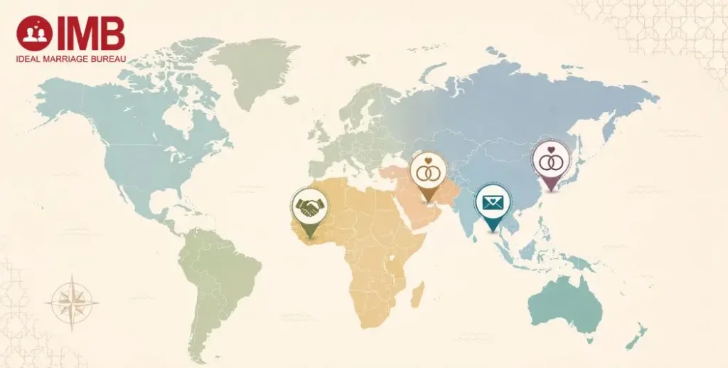World map illustrating arranged marriage traditions across different cultures