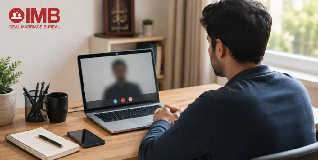 Verifying a matrimonial match with a video call before meeting